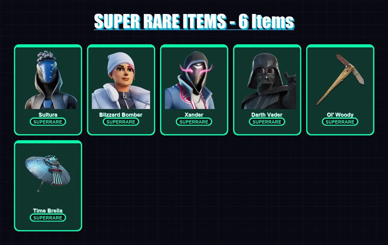 [PS4/PS5/PC] | Sultura | Blizzard Bomber | Xander | Darth Vader | The Foundation | 72 skin | 125 pickaxe | 75 emote | 94 glider | Lv1436