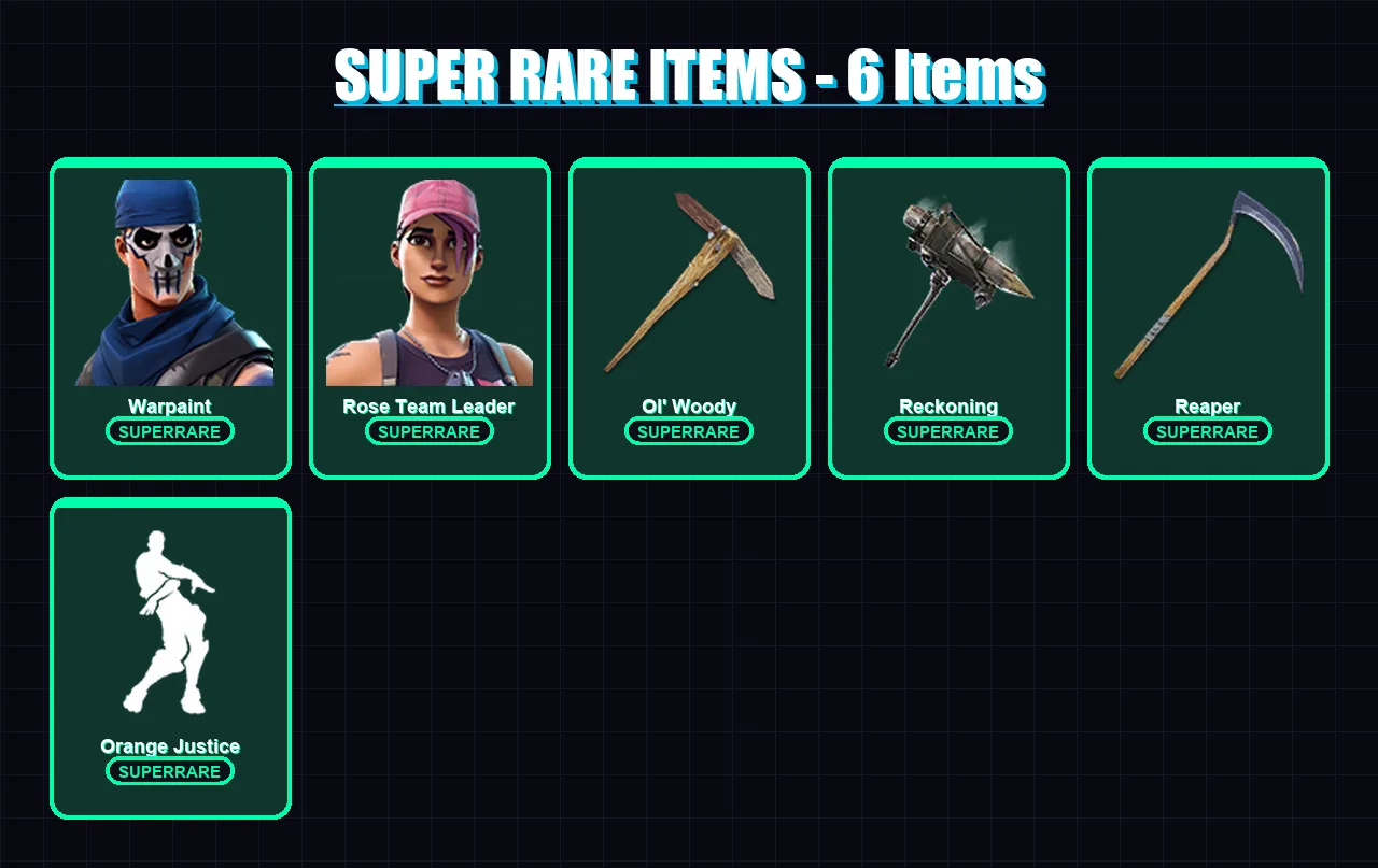[PC/PSN] | Warpaint | Rose Team Leader | Peter Griffin | Red Knight | Enforcer | 123 skin | 131 pickaxe | 114 emote | 103 glider | Lv2246
