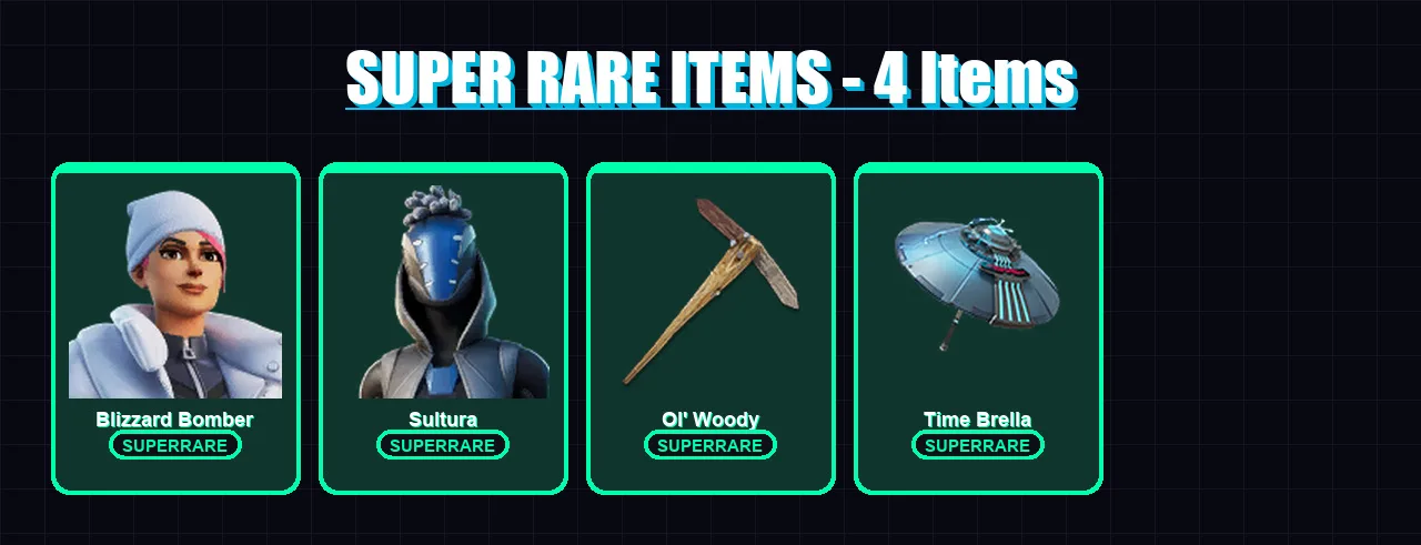 [PC] | Blizzard Bomber | Sultura | Paradigm (Reality-659) | The Origin | The Ageless | 147 skin | 210 pickaxe | 136 emote | 159 glider | Lv2374