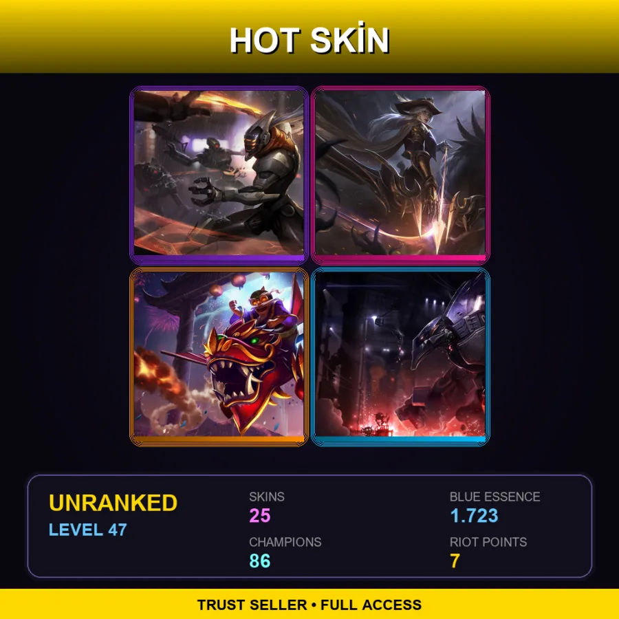 SG | Lv47 | Unranked | 25 Skin | 86 Champ — Ragdoll Poppy