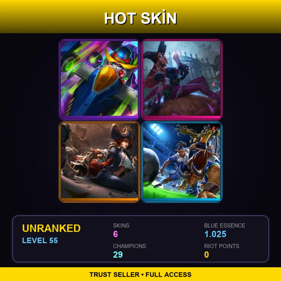 LAS | Lv55 | Unranked | 6 Skin | 29 Champ — Sweeper Alistar