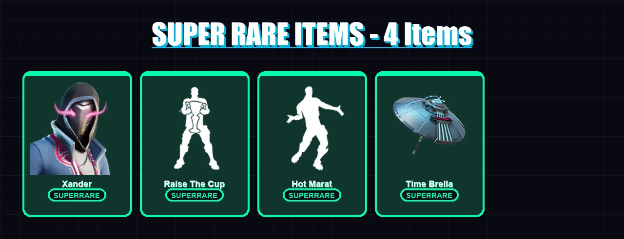 [PC/XBOX/PSN] | Xander | Mizuki | Fade | Torin | Raz | 188 skin | 234 pickaxe | 193 emote | 210 glider | Lv3928