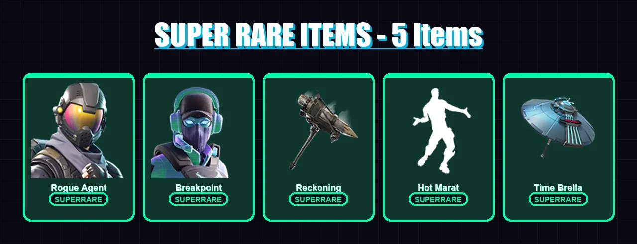 [PS4/PS5/XBOX/PC] | Rogue Agent | Breakpoint | Catalyst | Lynx | The Ice King | 53 skin | 39 pickaxe | 68 emote | 52 glider | Lv893
