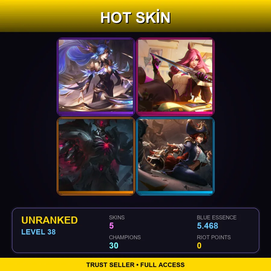 ME | Lv38 | Unranked | 5 Skin | 30 Champ — Rain Shepherd Fizz