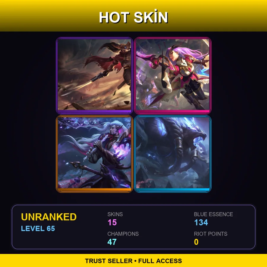 BR | Lv65 | Unranked | 15 Skin | 47 Champ