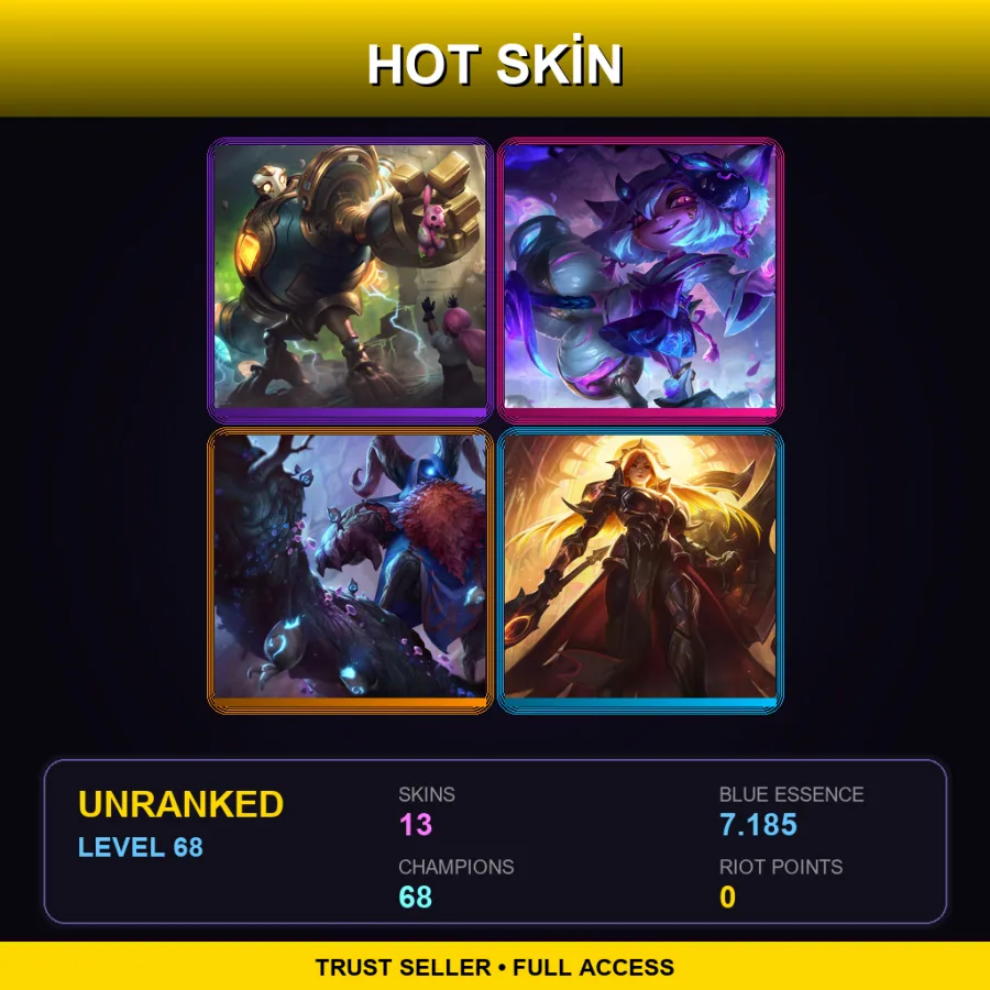 LAN | Lv68 | Unranked | 13 Skin | 68 Champ — Striker Ezreal