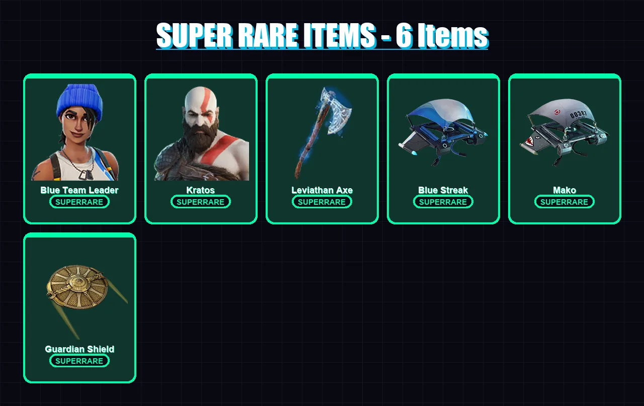 [PC/XBOX/PSN] | Blue Team Leader | Kratos | Paradigm (Reality-659) | Predator | Twyn | 52 skin | 56 pickaxe | 45 emote | 55 glider | Lv816 — Fortnite account
