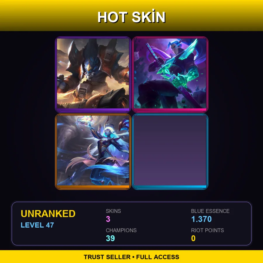 LAS | Lv47 | Unranked | 3 Skin | 39 Champ — Dawnbringer Soraka