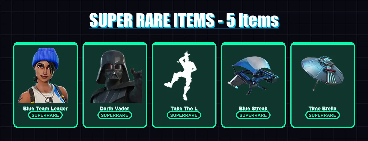 [PC/XBOX] | Blue Team Leader | Darth Vader | Paradigm (Reality-659) | Hades | Valeria | 107 skin | 122 pickaxe | 95 emote | 112 glider | Lv1392