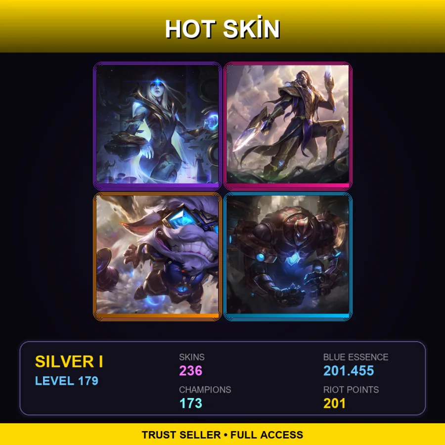 VN | Lv179 | Silver I | 236 Skin | 173 Champ