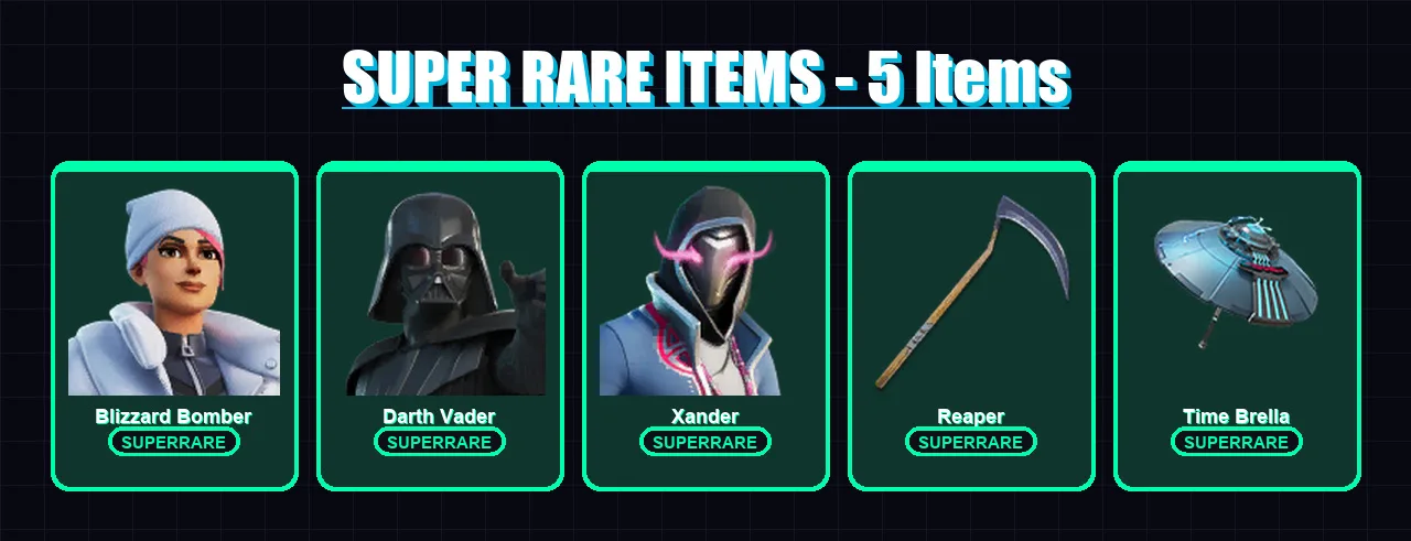 [PS4/PS5/XBOX/PC] | Blizzard Bomber | Darth Vader | Xander | Torin | The Origin | 197 skin | 226 pickaxe | 151 emote | 163 glider | Lv2894