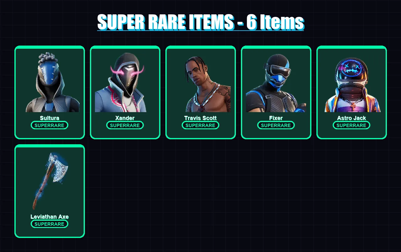 [PC/XBOX] | Sultura | Xander | Travis Scott | Fixer | Astro Jack | 81 skin | 94 pickaxe | 78 emote | 67 glider | Lv907 — Fortnite account