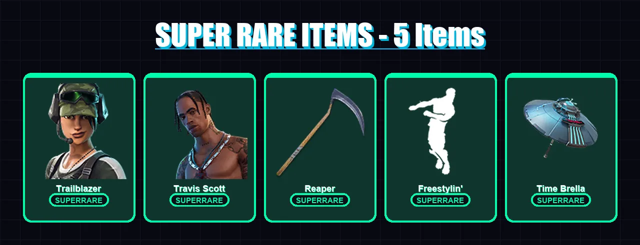 [PC] | Trailblazer | Travis Scott | Mizuki | Blackheart | Menace | 169 skin | 152 pickaxe | 153 emote | 136 glider | Lv2732