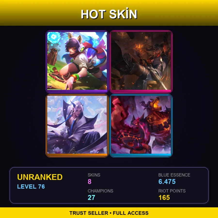 LAS | Lv76 | Unranked | 8 Skin | 27 Champ — Frostblade Irelia