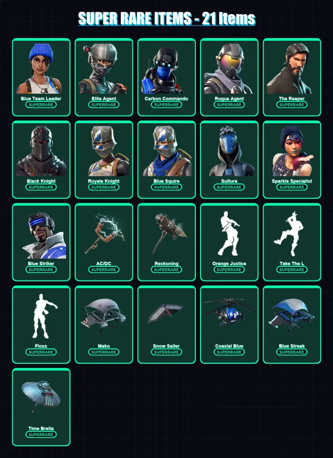 [PS4/PS5/XBOX/PC] | Blue Team Leader | Elite Agent | Carbon Commando | 103 skin | Lv1787