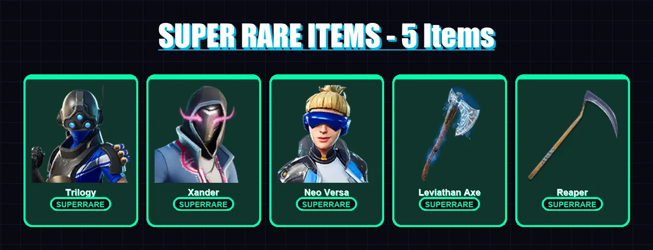 [PC] | Trilogy | Xander | Neo Versa | The Origin | Fade | 132 skin | 157 pickaxe | 129 emote | 116 glider | Lv2466