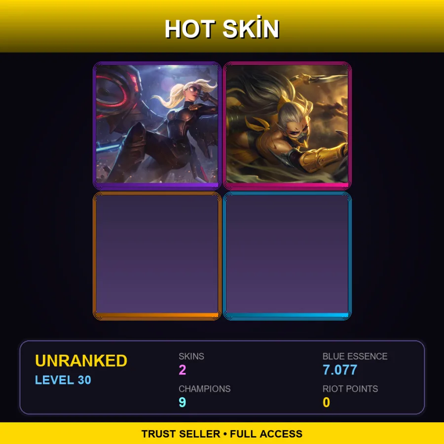 LAN | Lv30 | Unranked | 2 Skin | 9 Champ — Stinger Akali