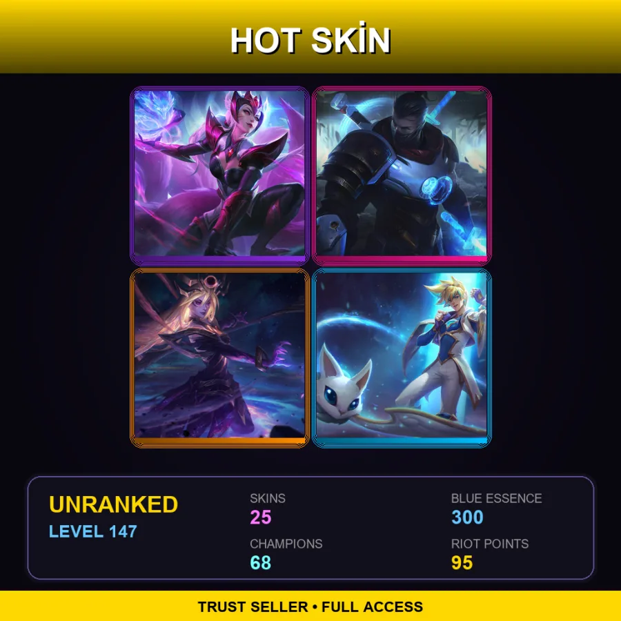 LAN | Lv147 | Unranked | 25 Skin | 68 Champ — Strike Commander Camille