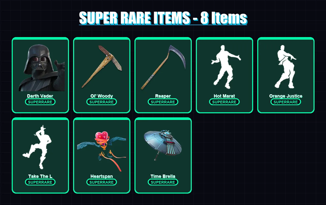 [PC] | Darth Vader | Hybrid | The Foundation | Menace | Snap | 297 skin | 308 pickaxe | 289 emote | 251 glider | Lv3659