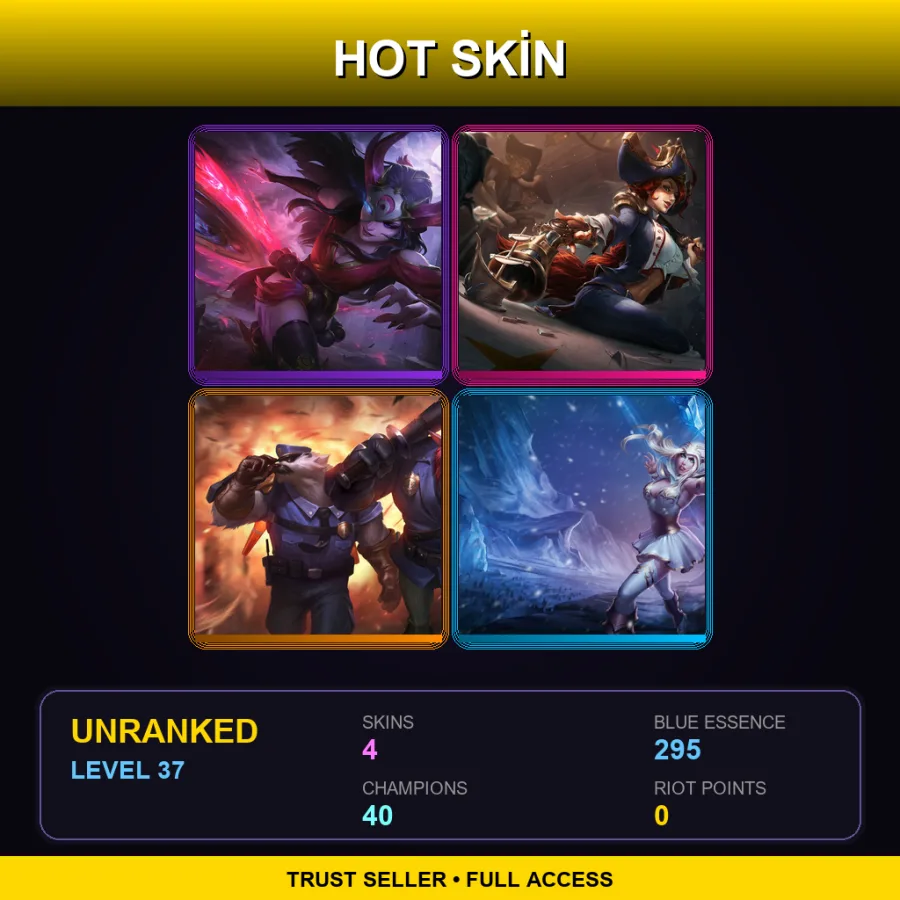 LAS | Lv37 | Unranked | 4 Skin | 40 Champ