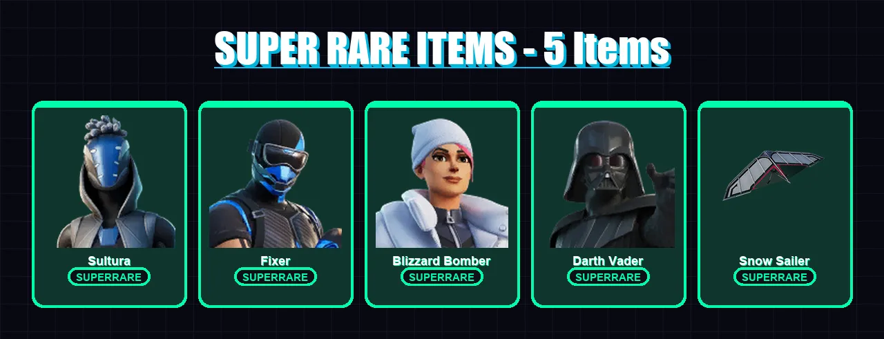 [PS4/PS5/XBOX/PC] | Sultura | Fixer | Blizzard Bomber | Darth Vader | Ronin | 41 skin | 58 pickaxe | 38 emote | 54 glider | Lv763