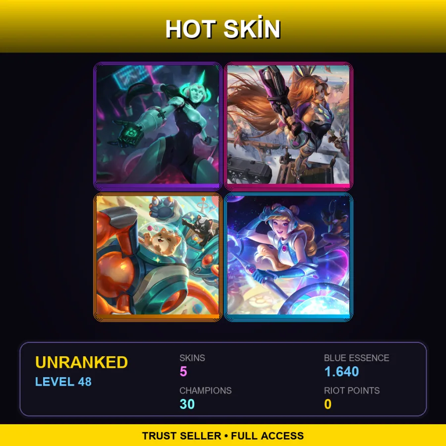 LAS | Lv48 | Unranked | 5 Skin | 30 Champ