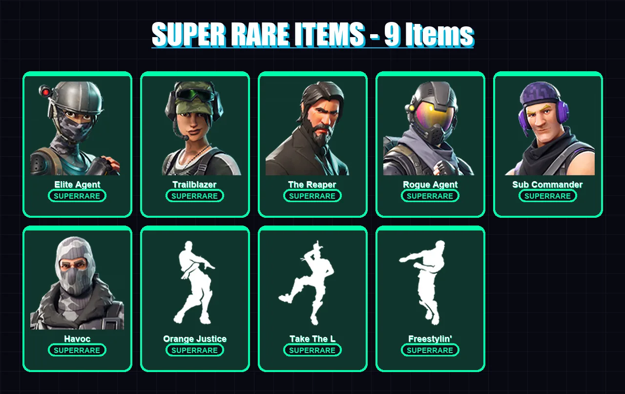 [PC/XBOX/PSN] | Elite Agent | Trailblazer | The Reaper | Rogue Agent | Sub Commander | 33 skin | 17 pickaxe | 29 emote | 22 glider | Lv329 — Fortnite account