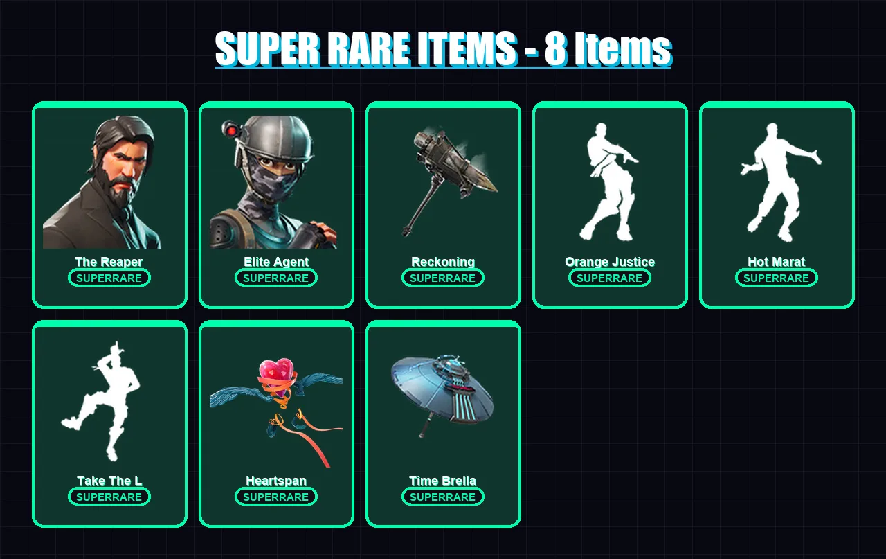 [PC/PSN] | The Reaper | Elite Agent | Calamity | Dark Voyager | Drift | 64 skin | 91 pickaxe | 90 emote | 92 glider | Lv1422