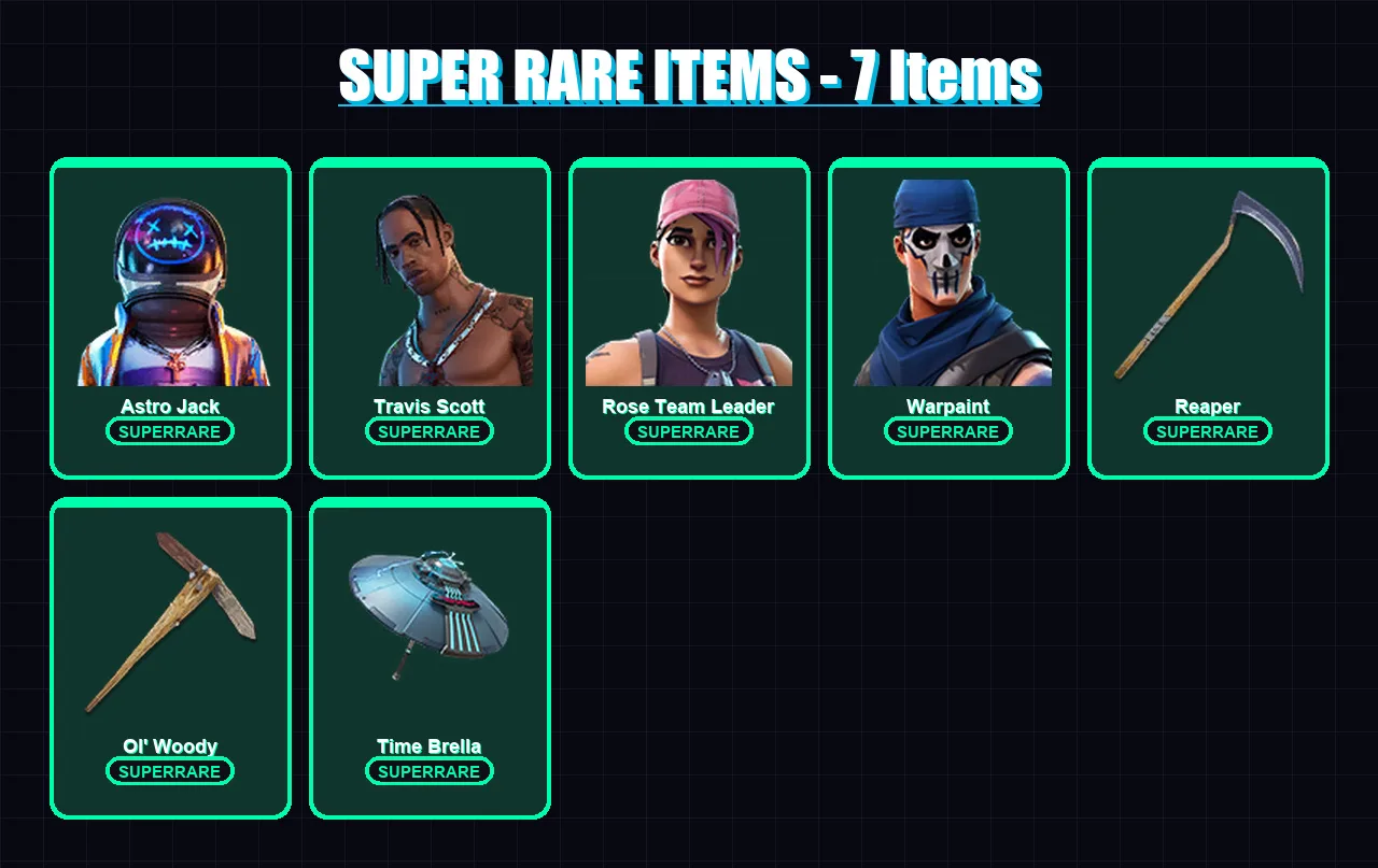 [PC/PSN] | Astro Jack | Travis Scott | Rose Team Leader | Warpaint | Kymera | 181 skin | 187 pickaxe | 148 emote | 135 glider | Lv1874