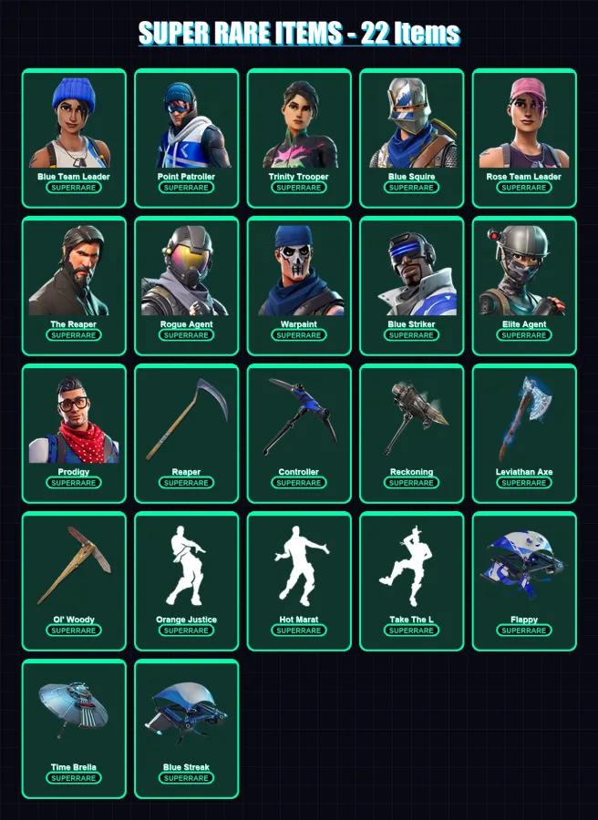 [PC/XBOX] | Blue Team Leader | Point Patroller | Trinity Trooper | 115 skin | Lv1911