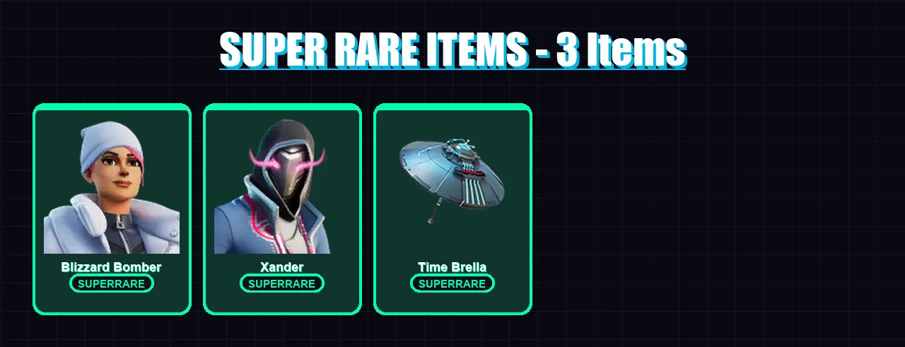 [PC/XBOX] | Blizzard Bomber | Xander | Torin | Joey | The Foundation | 79 skin | 163 pickaxe | 101 emote | 112 glider | Lv2701