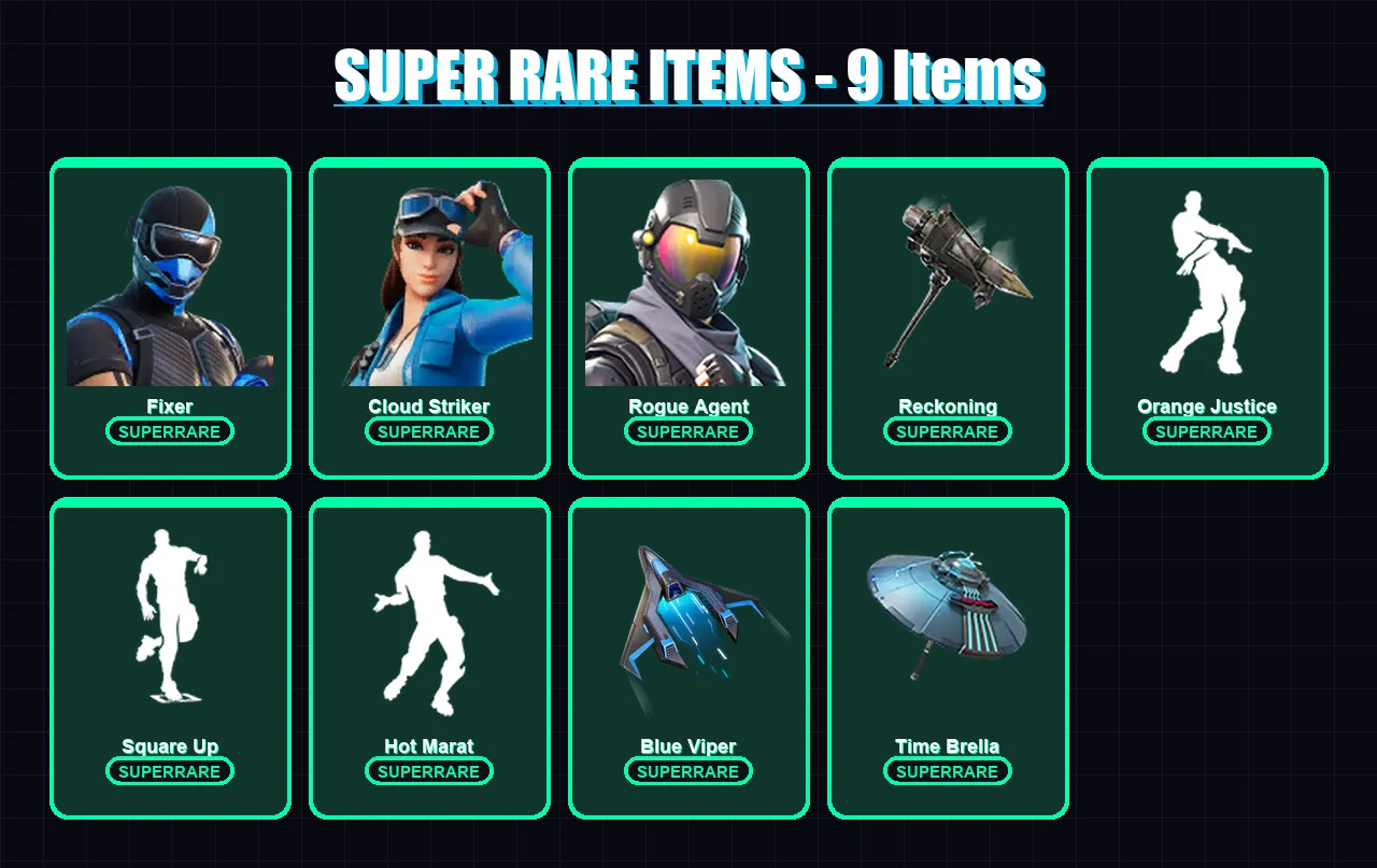 [PS4/PS5/XBOX/PC] | Fixer | Cloud Striker | Rogue Agent | Catalyst | The Ice King | 111 skin | 121 pickaxe | 116 emote | 121 glider | Lv1579 — Fortnite account