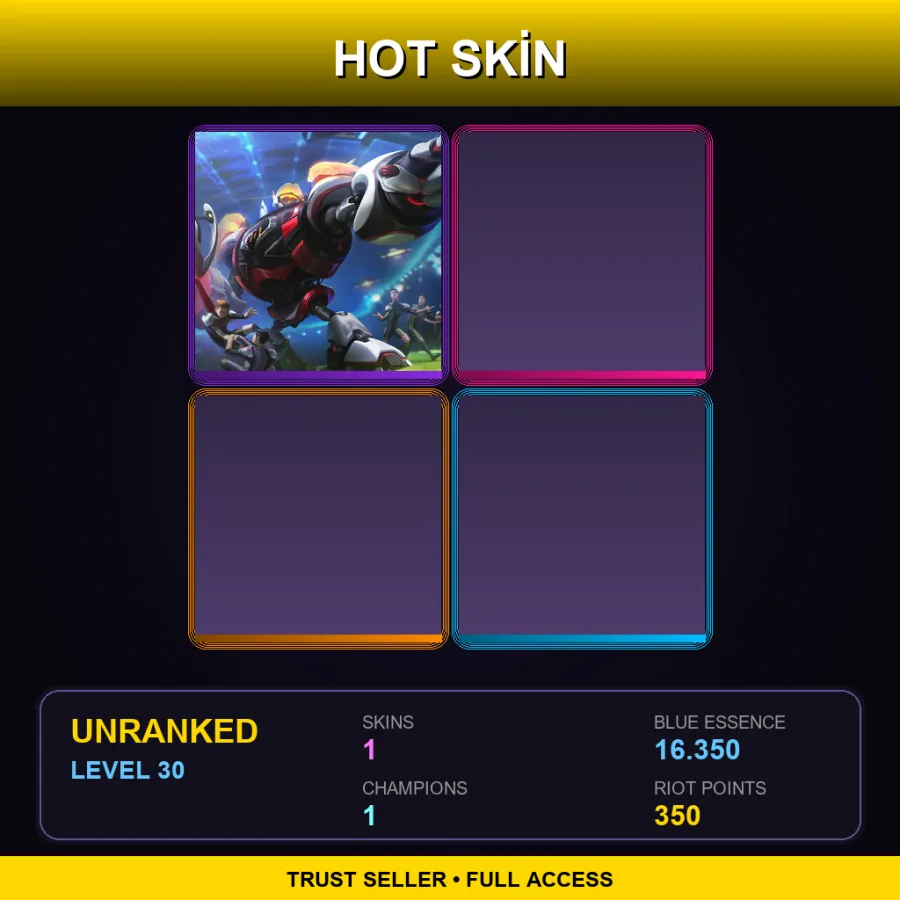 EUNE | Lv30 | Unranked | 1 Skin | 1 Champ