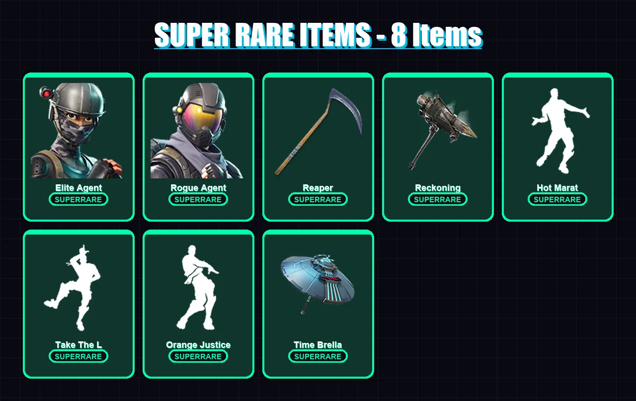 [PC/XBOX/PSN] | Elite Agent | Rogue Agent | The Visitor | Valor | Carbide | 52 skin | 48 pickaxe | 53 emote | 41 glider | Lv736 — Fortnite account