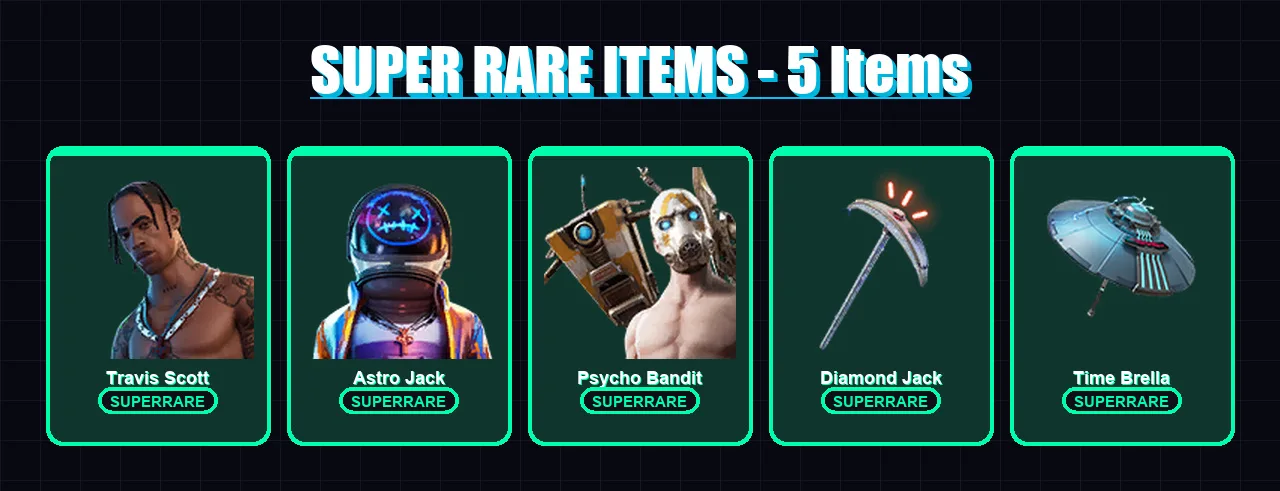 [PS4/PS5/PC] | Travis Scott | Astro Jack | Psycho Bandit | Midas | Fade | 57 skin | 82 pickaxe | 60 emote | 53 glider | Lv769 — Fortnite account