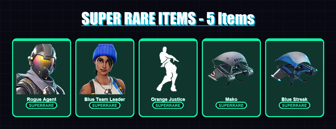 [PS4/PS5/XBOX/PC] | Rogue Agent | Blue Team Leader | Frozen Raven | The Foundation | Twyn | 61 skin | 66 pickaxe | 53 emote | 64 glider | Lv952