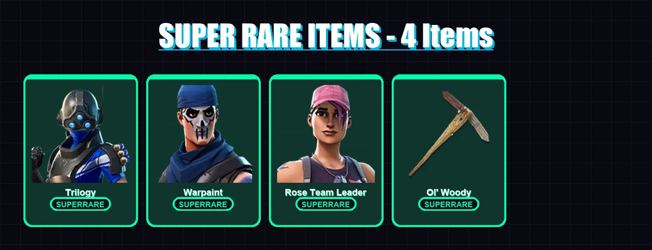 [PC/PSN] | Trilogy | Warpaint | Rose Team Leader | Molten Battle Hound | Catalyst | 67 skin | 75 pickaxe | 97 emote | 68 glider | Lv894