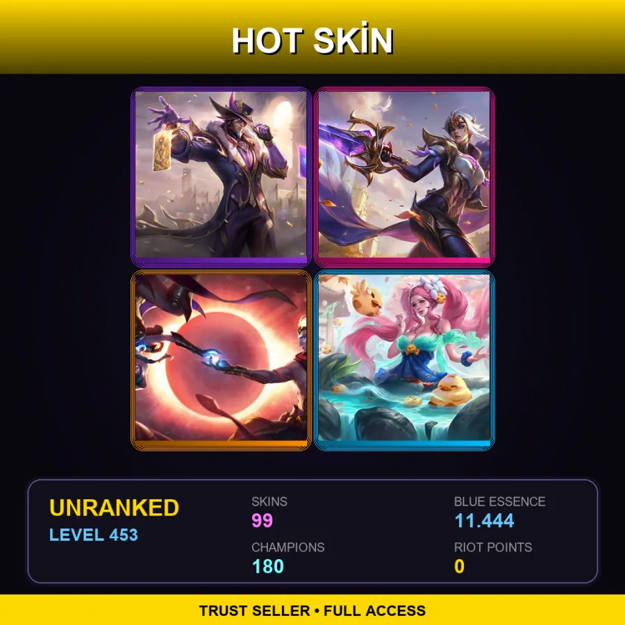 LAN | Lv453 | Unranked | 99 Skin | 180 Champ — Spirit Blossom Kindred