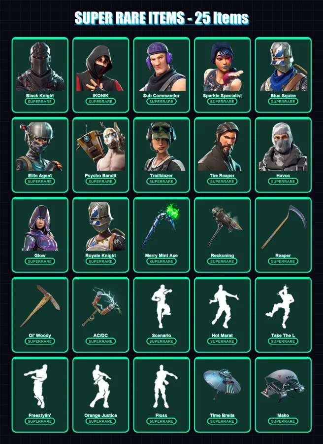 [PS4/PS5/XBOX/PC] | Black Knight | IKONIK | Sub Commander | 388 skin | Lv4797