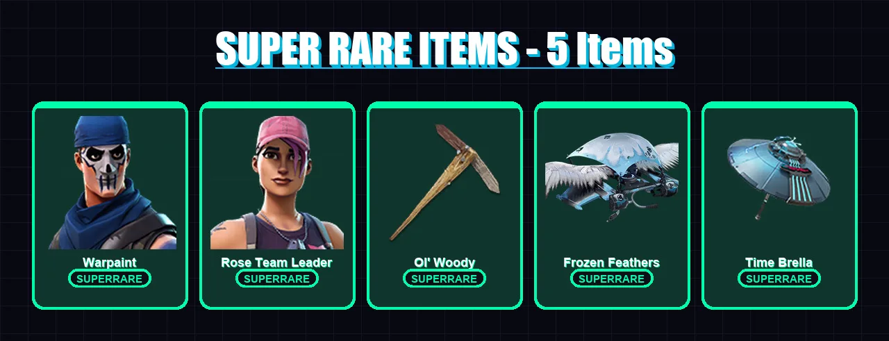 [PC/XBOX] | Warpaint | Rose Team Leader | The Ice King | Luxe | Midas | 47 skin | 59 pickaxe | 52 emote | 59 glider | Lv811 — Fortnite account