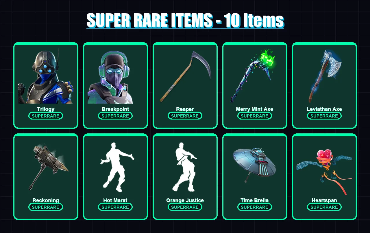 [PC/XBOX/PSN] | Trilogy | Breakpoint | Inferno | Frozen Red Knight | Singularity | 424 skin | 359 pickaxe | 240 emote | 249 glider | Lv5093