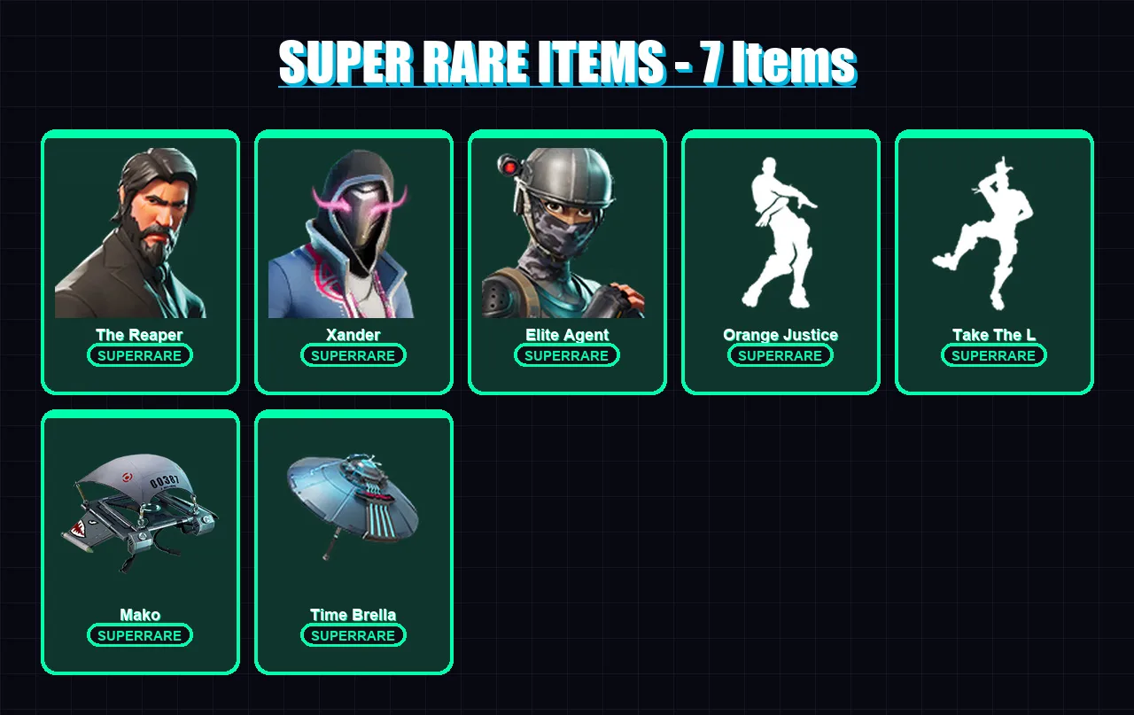 [SWITCH/XBOX/PSN/PC] | The Reaper | Xander | Elite Agent | Drift | Dark Voyager | 19 skin | 29 pickaxe | 35 emote | 35 glider | Lv792