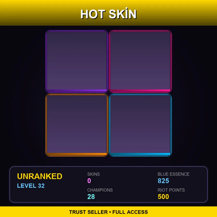 EUW | Lv32 | Unranked | 0 Skin | 28 Champ