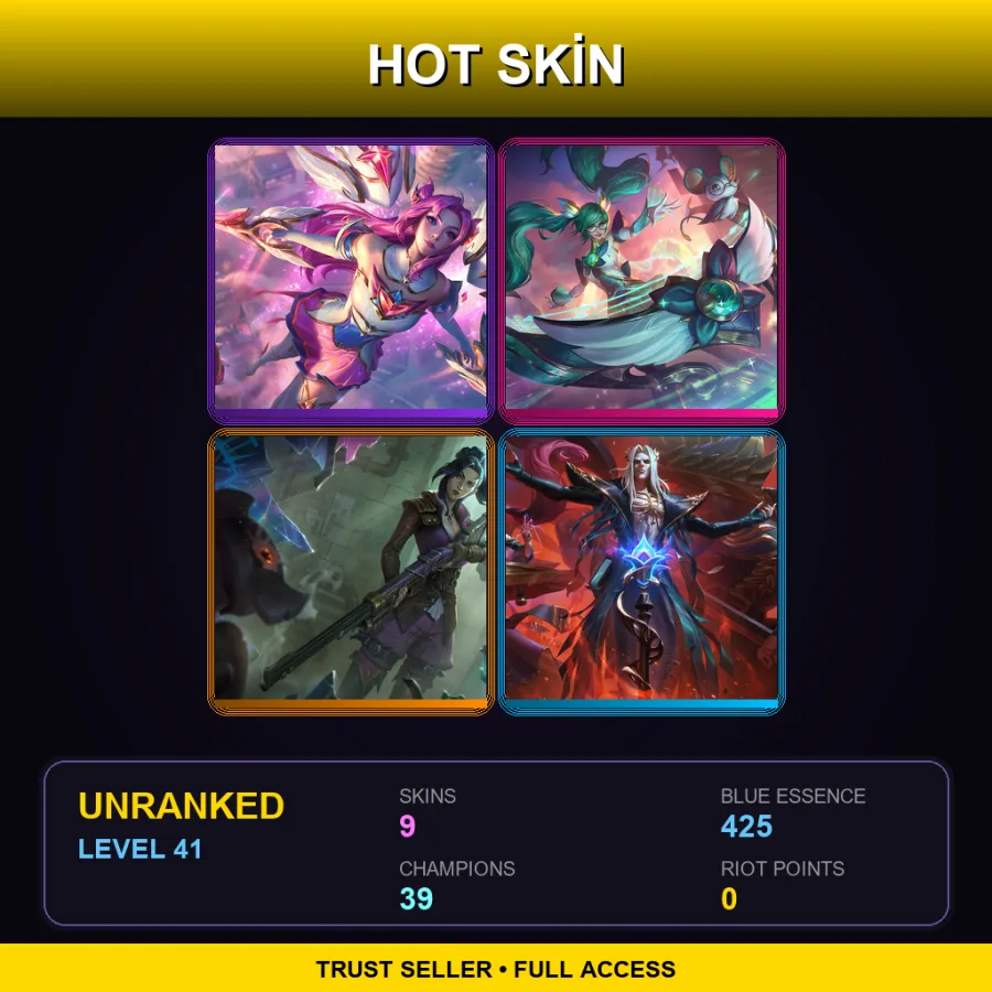 EUNE | Lv41 | Unranked | 9 Skin | 39 Champ