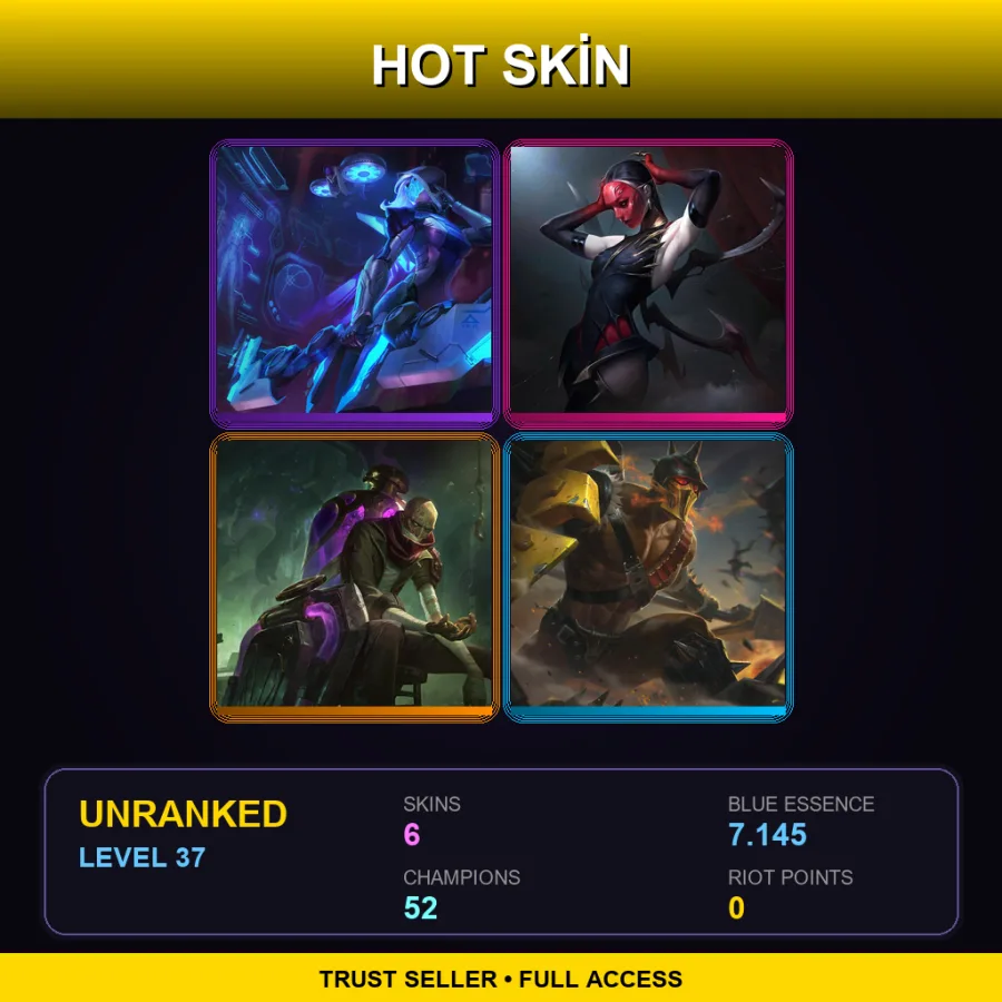 EUW | Lv37 | Unranked | 6 Skin | 52 Champ — Street Demons Zyra