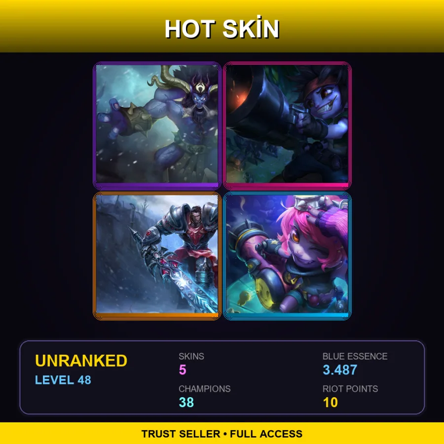 LAS | Lv48 | Unranked | 5 Skin | 38 Champ