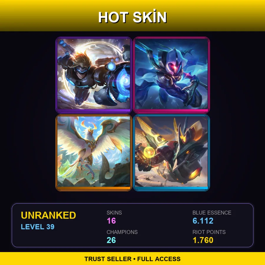 NA | Lv39 | Unranked | 16 Skin | 26 Champ — Divine Phoenix Anivia