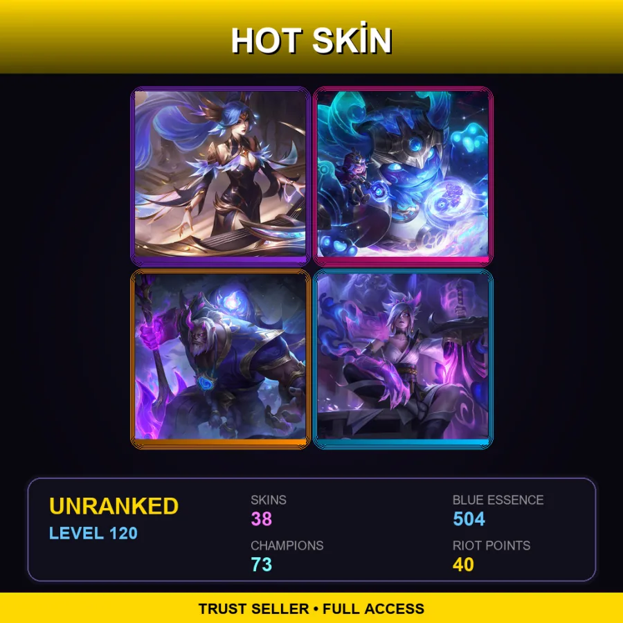 ME | Lv120 | Unranked | 38 Skin | 73 Champ