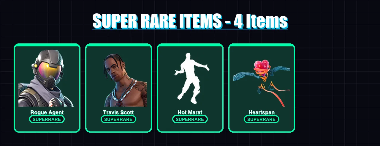 [PS4/PS5/PC] | Rogue Agent | Travis Scott | Hybrid | Rox | The Prisoner | 42 skin | 50 pickaxe | 59 emote | 51 glider | Lv811