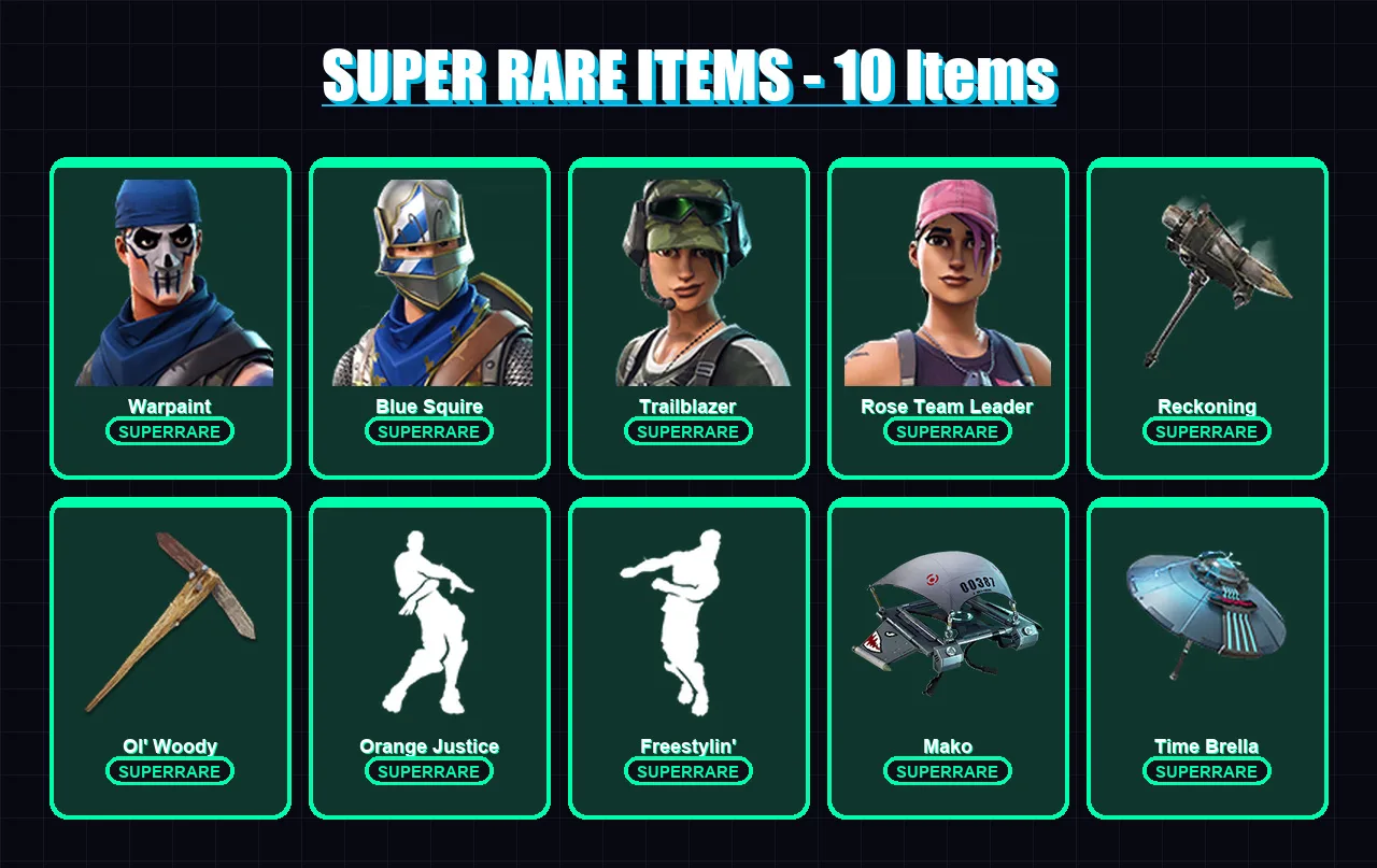 [PC/PSN] | Warpaint | Blue Squire | Trailblazer | Rose Team Leader | Calamity | 12 skin | 40 pickaxe | 24 emote | 34 glider | Lv483